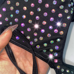 Blinged Out Crystal Polewear Bathing Suits Wholesale