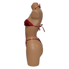 Red Bandeau Thong One Piece Bathing Suit Swimsuits Exporter