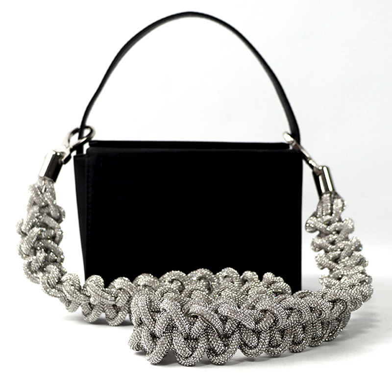Handmade Bling Rhinestone Shoulder Handbag Straps Supplier