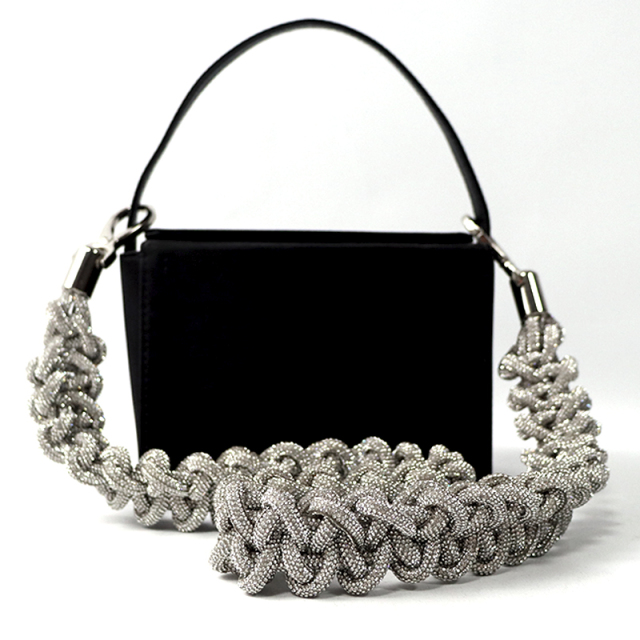 Handmade Bling Rhinestone Shoulder Handbag Straps Supplier