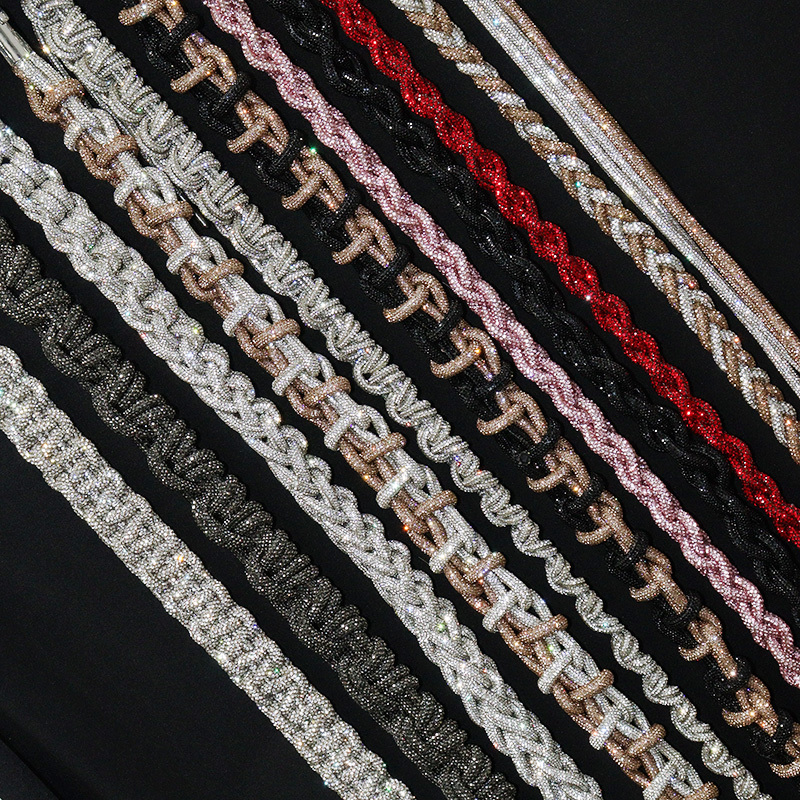 Handmade Bling Rhinestone Shoulder Handbag Straps Supplier