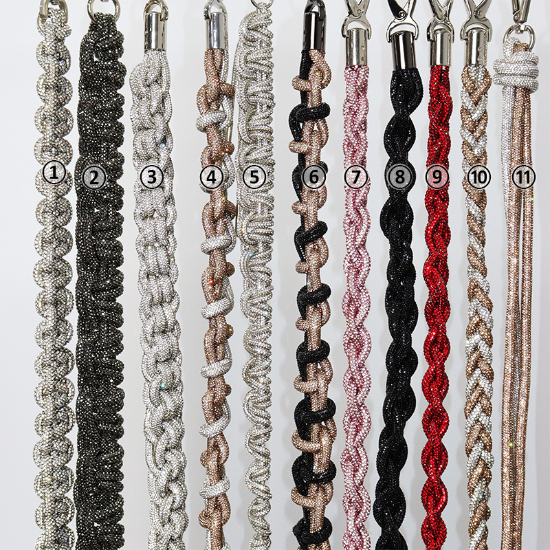 Handmade Bling Rhinestone Shoulder Handbag Straps Supplier