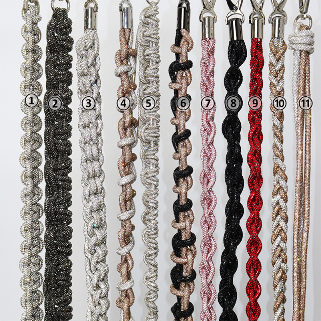 Handmade Bling Rhinestone Shoulder Handbag Straps Supplier