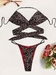 Sexy Cheetah Print Bikini Stripper Wear Wholesale