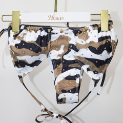 Sparkle Crystal Leopard Camouflage Exotic Beachwear Dancewear Outfits Supplier