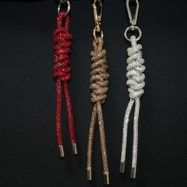 Sparkly Handmade Rhinestone Key Chain Holder Custom