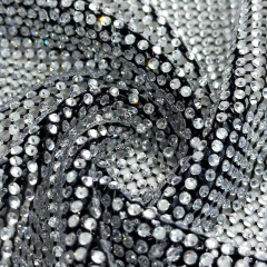 SS8 Multi Color Mesh Fabric with Crystals Manufacturer