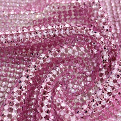 SS8 Multi Color Mesh Fabric with Crystals Manufacturer