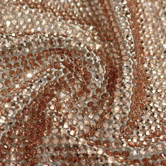 SS8 Multi Color Mesh Fabric with Crystals Manufacturer