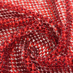 SS8 Multi Color Mesh Fabric with Crystals Manufacturer