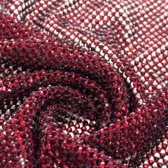 SS8 Multi Color Mesh Fabric with Crystals Manufacturer