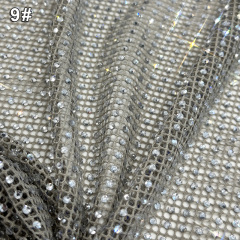 SS10 Stretchy Crystal Net Fabric Custom