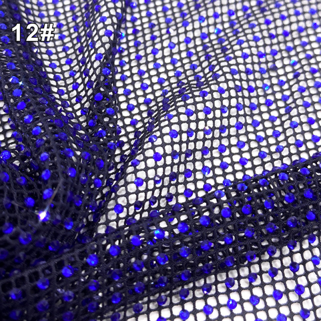 SS10 Stretchy Crystal Net Fabric Custom