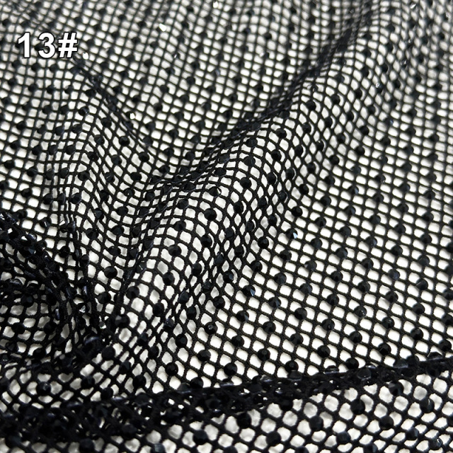 SS10 Stretchy Crystal Net Fabric Custom