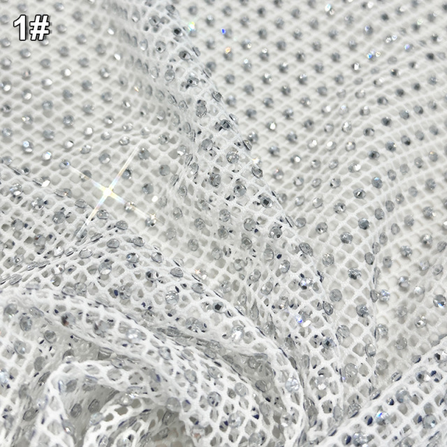 SS10 Stretchy Crystal Net Fabric Custom