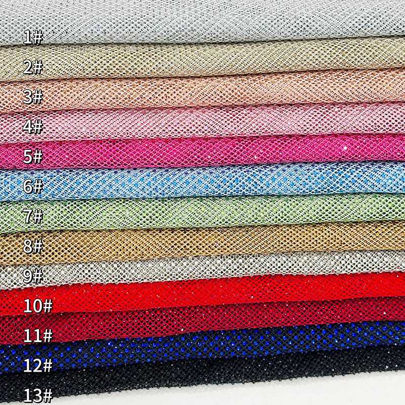 SS10 Stretchy Crystal Net Fabric Custom