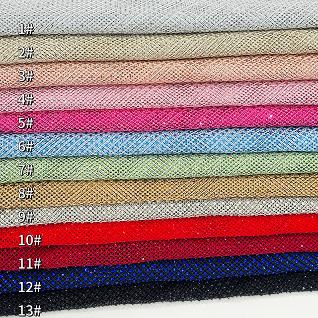 SS10 Stretchy Crystal Net Fabric Custom