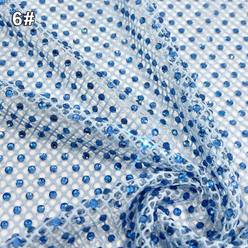 SS10 Stretchy Crystal Net Fabric Custom