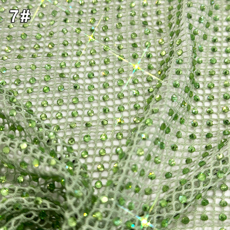 SS10 Stretchy Crystal Net Fabric Custom