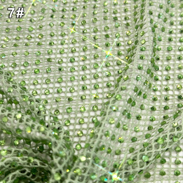SS10 Stretchy Crystal Net Fabric Custom