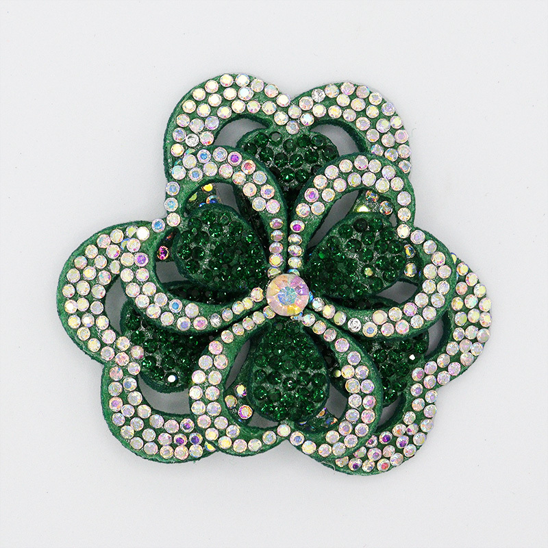 5.6*6cm 3D Flower Shaped Crystal Appliques for Dresses Manufacturer