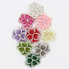 5.6*6cm 3D Flower Shaped Crystal Appliques for Dresses Manufacturer