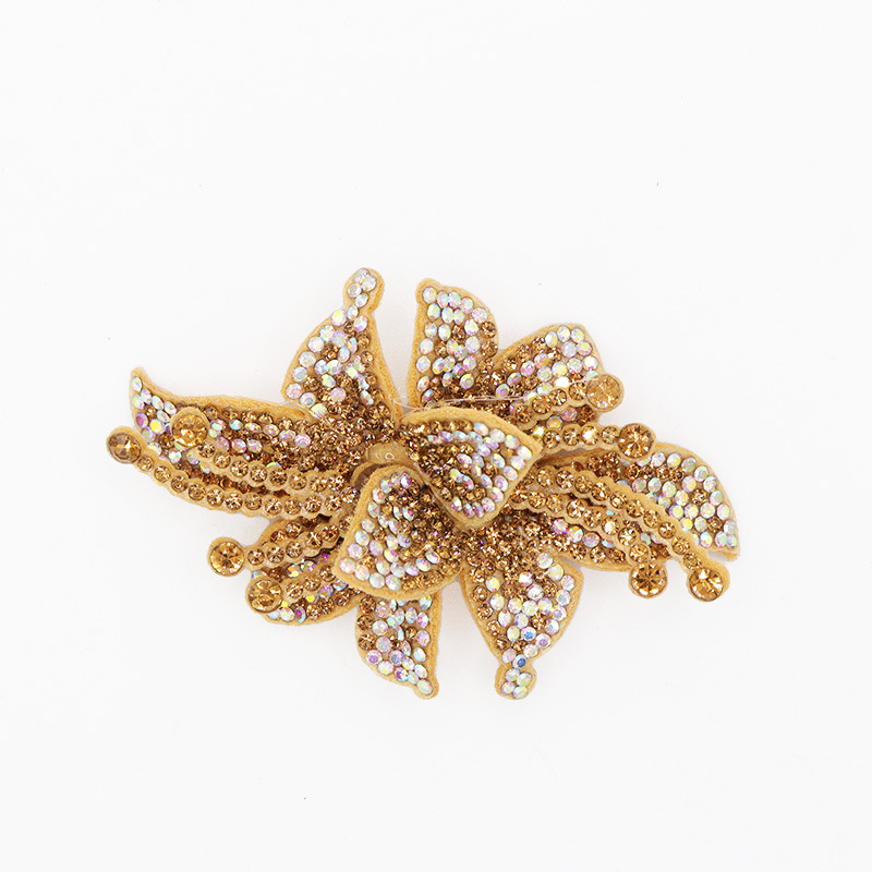 8*5.6cm 3D Floral AB Rhinestone Applique Wholesale