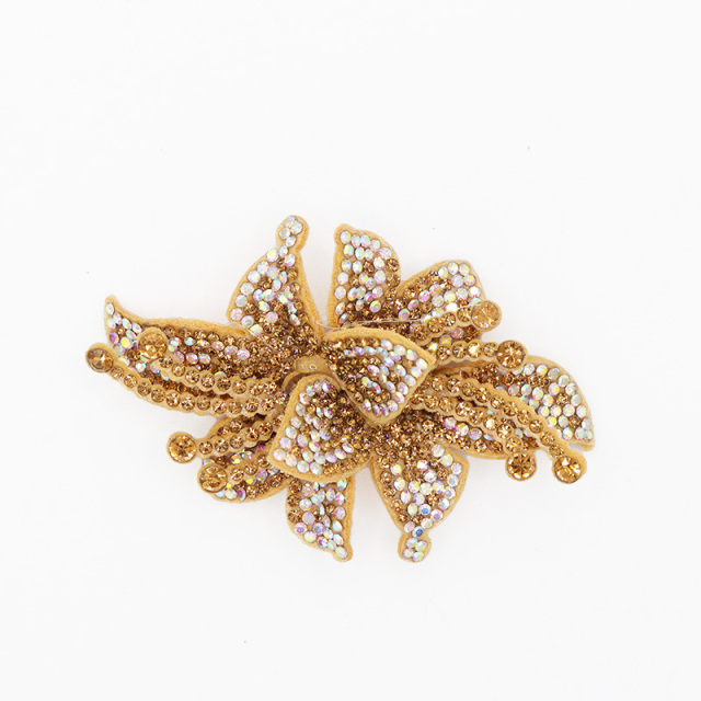 8*5.6cm 3D Floral AB Rhinestone Applique Wholesale