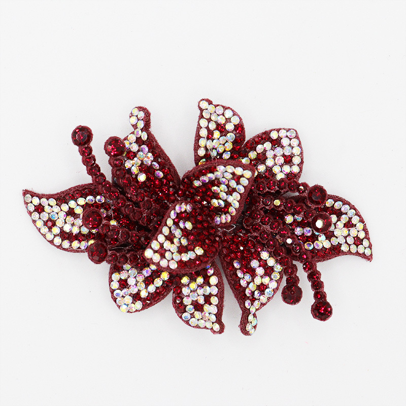 8*5.6cm 3D Floral AB Rhinestone Applique Wholesale