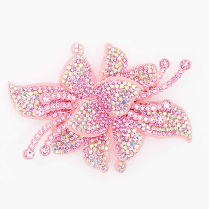 8*5.6cm 3D Floral AB Rhinestone Applique Wholesale