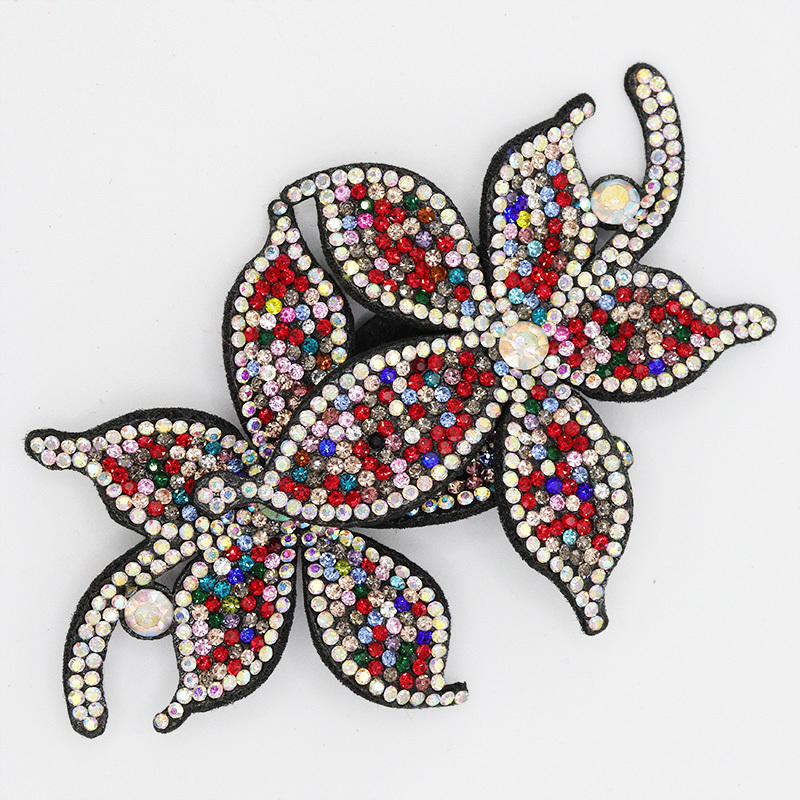 10.8*6.6cm 3D Floral Shaped Diamante Applique Wholesale