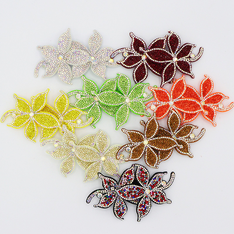 10.8*6.6cm 3D Floral Shaped Diamante Applique Wholesale