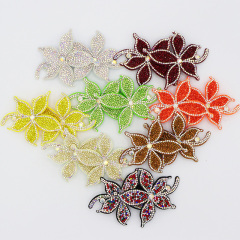 10.8*6.6cm 3D Floral Shaped Diamante Applique Wholesale