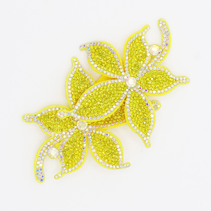 10.8*6.6cm 3D Floral Shaped Diamante Applique Wholesale