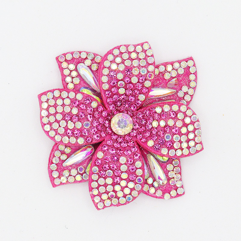 4.4*4.4cm 3D Floral AB Crystal Applique Custom