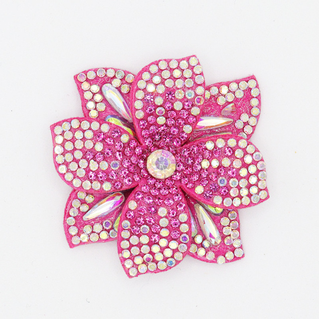 4.4*4.4cm 3D Floral AB Crystal Applique Custom