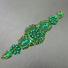 17*5cm Rhinestone Beaded Bridal Applique Wholesale
