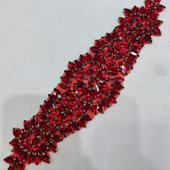 26*7.5cm Diamond Applique for Wedding Gown Dress Custom