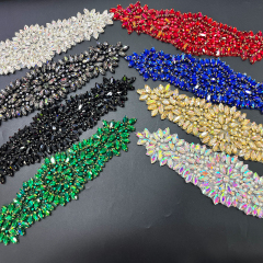 26*7.5cm Diamond Applique for Wedding Gown Dress Custom