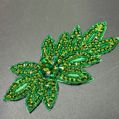 14.5*8.7cm Colorful Floral Shaped Applique for Wedding Dress Exporter