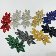 14.5*8.7cm Colorful Floral Shaped Applique for Wedding Dress Exporter