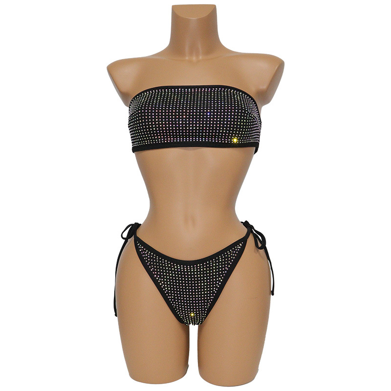 Bedazzled Strapless Swim bikini Top Exotic Dancewear Costumes Wholesale
