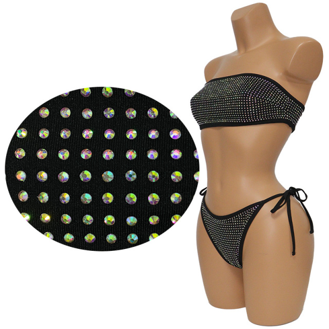 Bedazzled Strapless Swim bikini Top Exotic Dancewear Costumes Wholesale