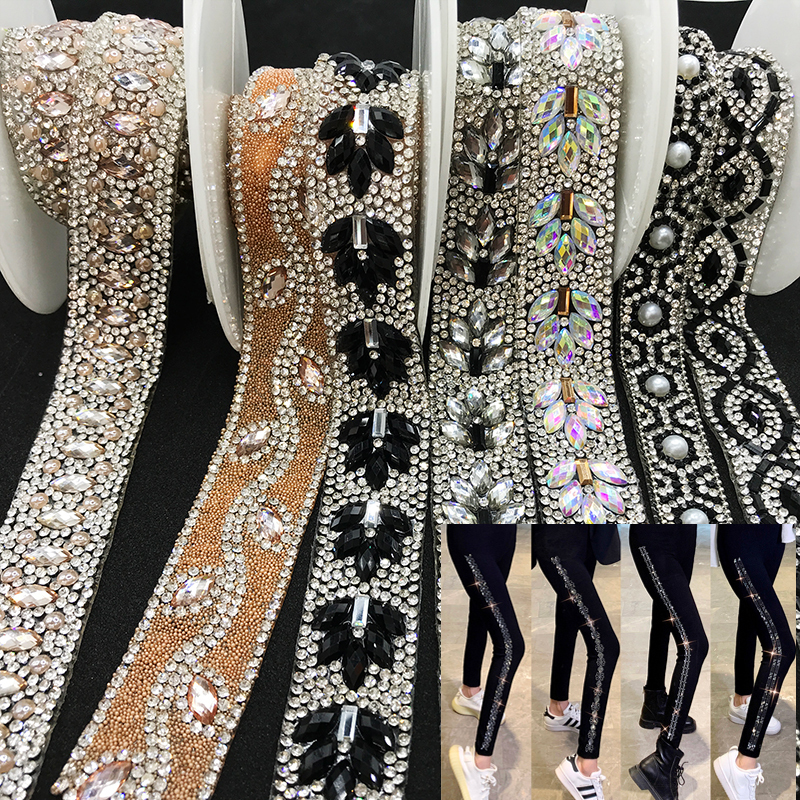 Sparkling Pearl Rhinestone Trim for Dresses Supplier