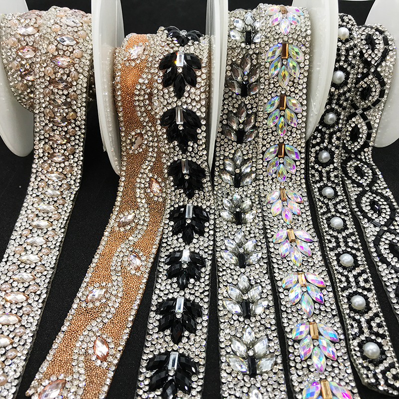 Sparkling Pearl Rhinestone Trim for Dresses Supplier