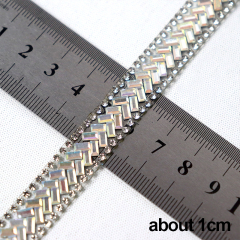 Luxury Diamond Glass Trim Iron On Bag Clothing Supplier