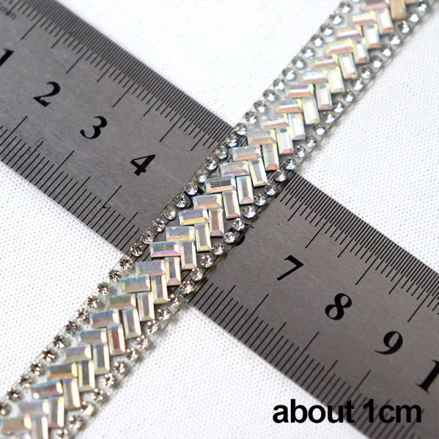 Luxury Diamond Glass Trim Iron On Bag Clothing Supplier