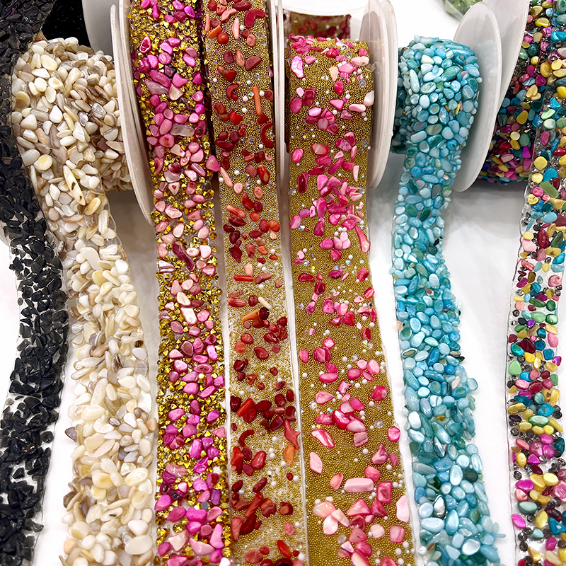 Colorful Resin Diamond Beaded Trim Manufacturer