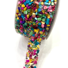 Colorful Resin Diamond Beaded Trim Manufacturer