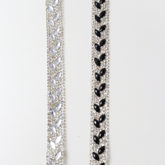 Crystal Beaded Ribbon Iron On Apparel Factory